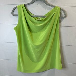 Norma Kamali Women's Green Lightweight Tank Blouse Size XS